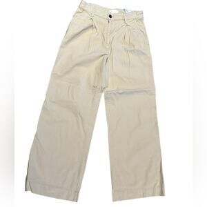 H&M Women’s Size 4 Khaki Wide Leg Pants 100% Cotton